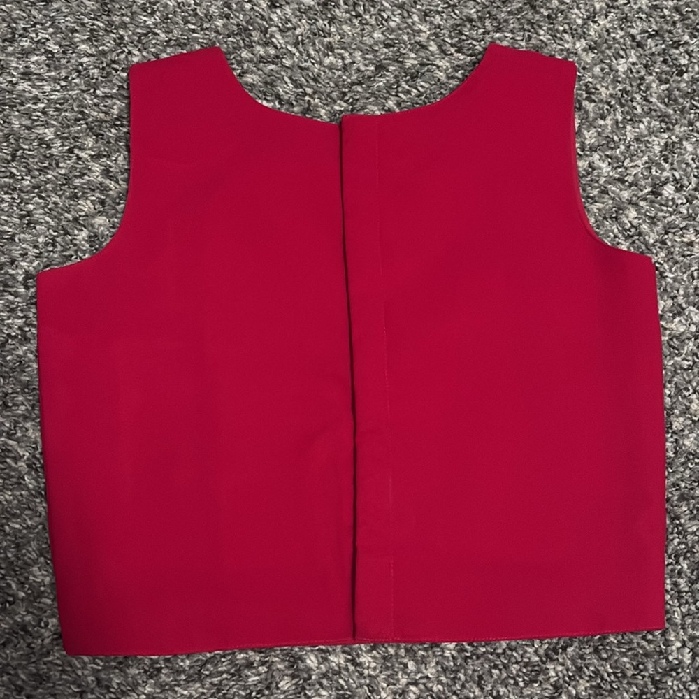 MISHA beaded Red Sleeveless Top - Picture 5 of 8